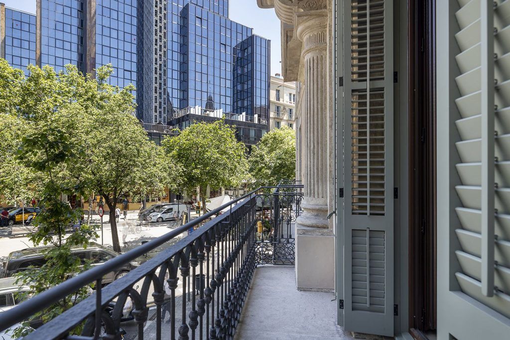 Vista desde un balcón en la promoción Rambla Catalunya 29 de Stoneweg Living